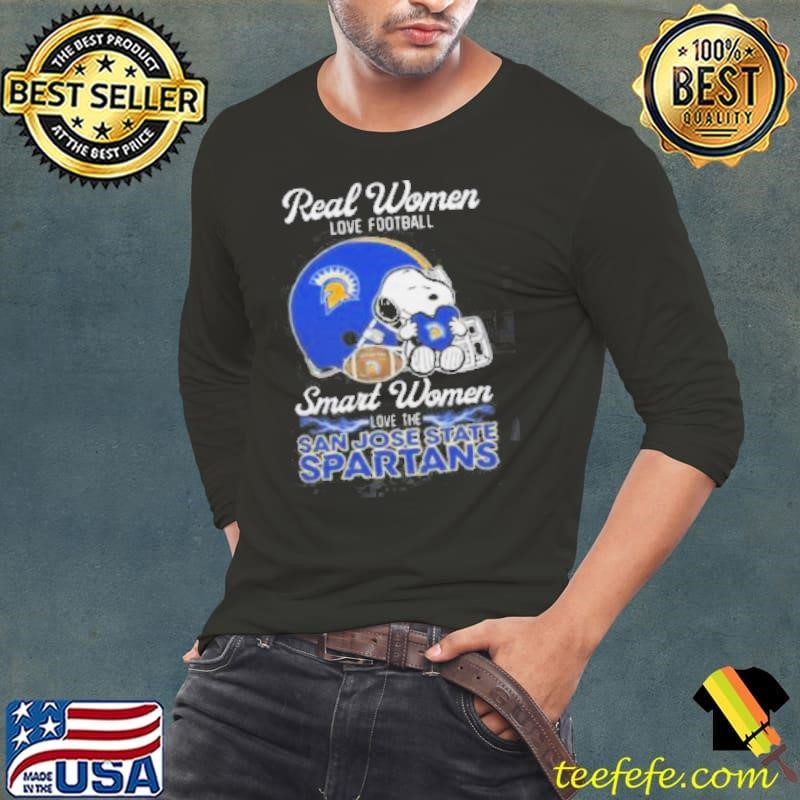 San José State Spartans x Snoopy Real Women Love Football Smart Women Hetmet 2024 Shirt