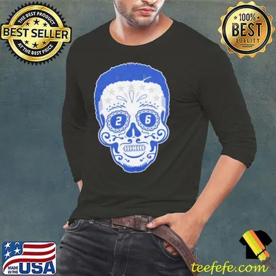 Saquon Barkley Sugar Skull American football running back T-Shirt