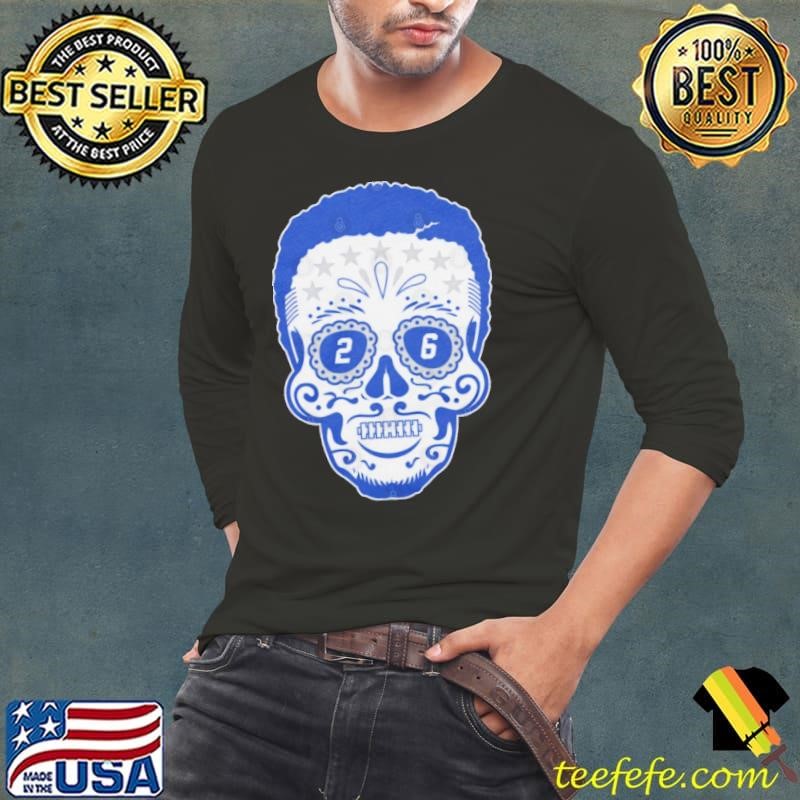 Saquon Barkley Sugar Skull American football running back Long Sleeve Tee