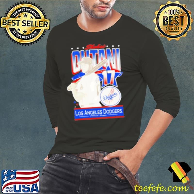 Shohei Ohtani #17 Distressed Los Angeles Dodgers National League Long Sleeve Tee