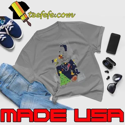 Snoopy And Woodstock Gift Houston Texans Football Merry Christmas 2024 shirt