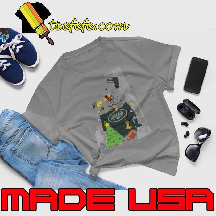 Snoopy And Woodstock Gift New York Jets Football Merry Christmas 2024 shirt