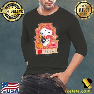 Snoopy Gryffindor Hogwarts house Harry Potter shirt
