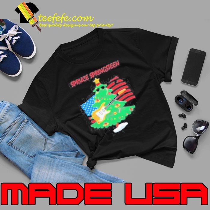 Spruce Springsteen Song Flag America Christmas 2024 Unisex Spruce Springsteen Song Flag America Christmas 2024 Unisex