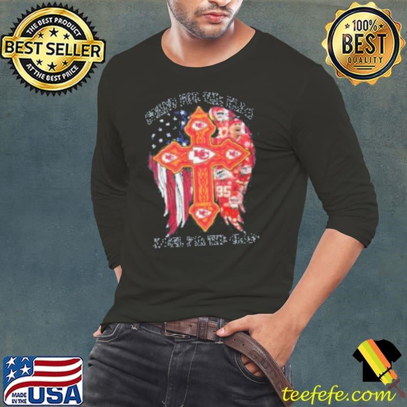 Stand For The Flag Kneel For The Cross Kansas City Chiefs Long Sleeve Tee