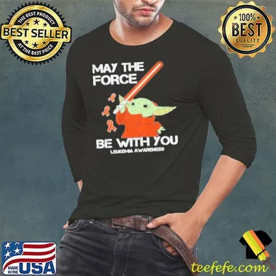 Star Wars May The Force Be With You Leukemia Awareness Shirt