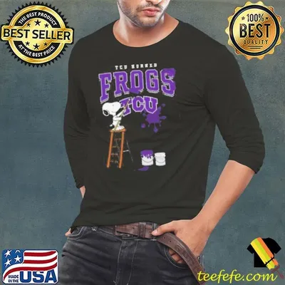 TCU Horned Frogs Snoopy Painting Shirt