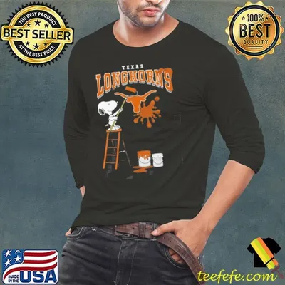 Texas Longhorns Snoopy Painting Shirt