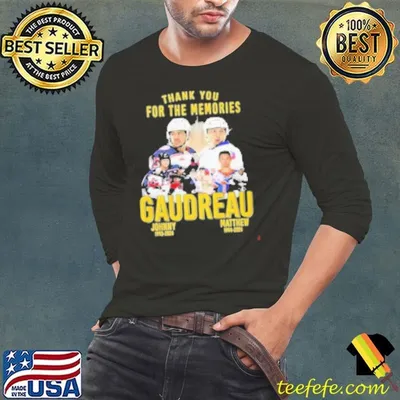 Thank You For The Memories Gaudreau Johnny Gaudreau Matthew 2024 Shirt