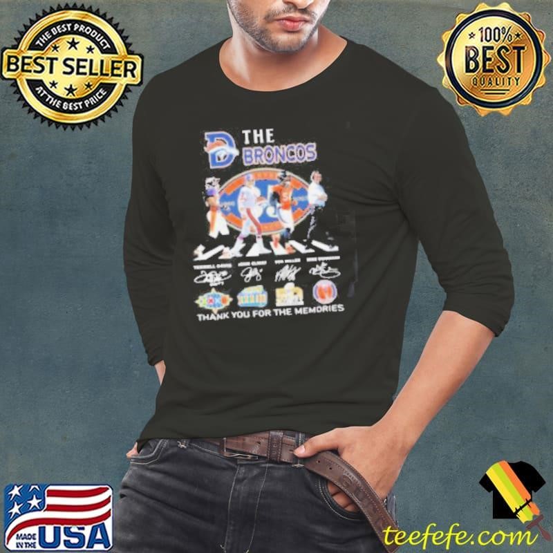 The Denver Broncos Thank You For The Memories Shirt
