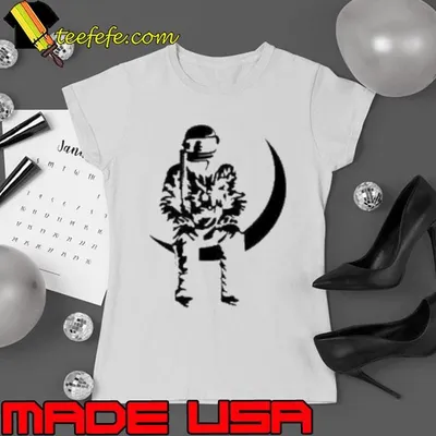 To The Stars Moon Man Ocean Blue Shirt