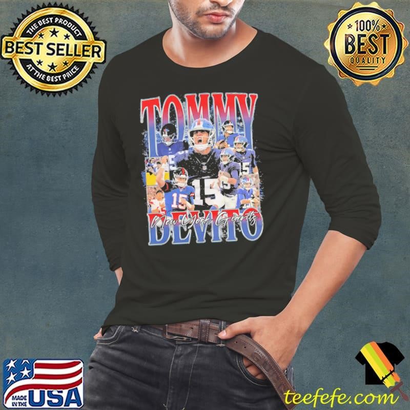 Tommy Devito New York Giants Quarterback Retro Bootleg T-Shirt