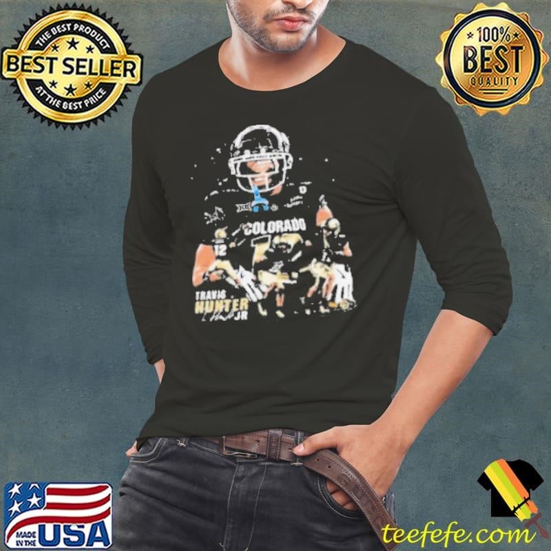 Travis Hunter Jr Colorado Buffaloes Graphic 2024 Signature Long Sleeve Tee