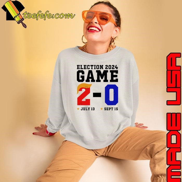 Trump 0-2 you missed again Election 2024 Game Sweatshirt