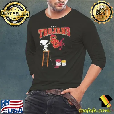 USC Trojans Snoopy Painting Shirt