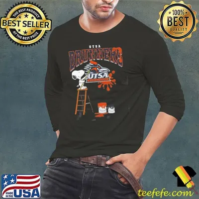 UTSA Roadrunners Snoopy Painting Shirt