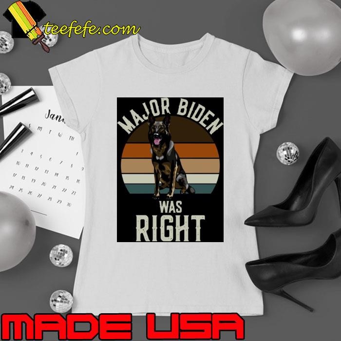 Vintage Major Biden Was Right Ladies tee