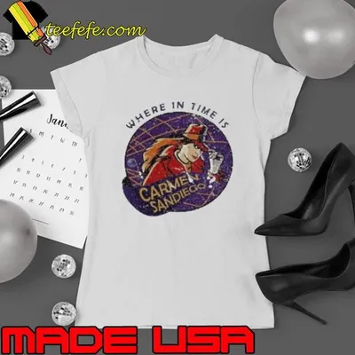 Where In Time Is Carmen Sandiego Retro Time Logo Shirt