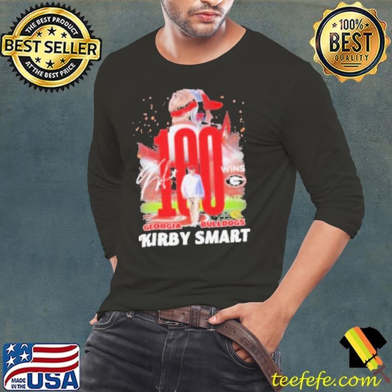 100 Wins With Kirby Smart Georgia Bulldogs Shirt