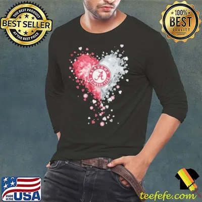 Alabama Crimson Tide Crystal Heart Shirt