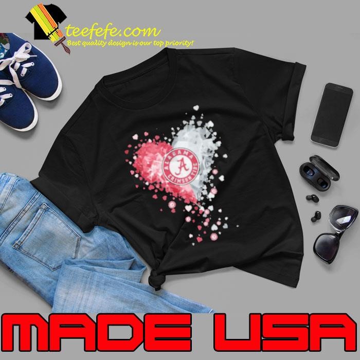 Alabama Crimson Tide Crystal Heart Unisex