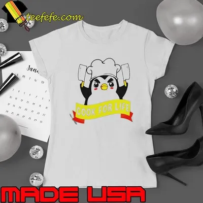 Anime Kawaii Penguin Chef Cook For Life shirt