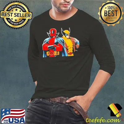 Awesome Deadpool and Wolverine Cool Design Shirt
