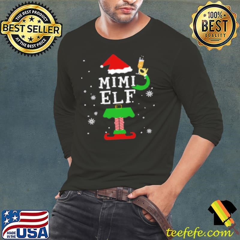 Awesome Mimi Elf T Shirt – Christmas Elf Costume Long Sleeve Tee