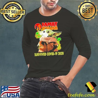 Baby Yoda face mask Family Dollar Survived Covid 19 2020 shirt