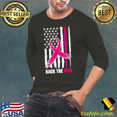 Back The Pink Breast Cancer Awareness Flag Toddler T-Shirt