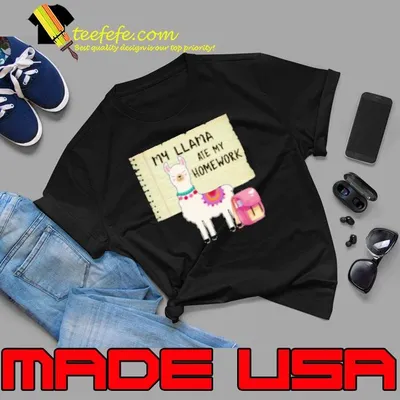 Back To School Llama My Llama Ate My Homework Shirt