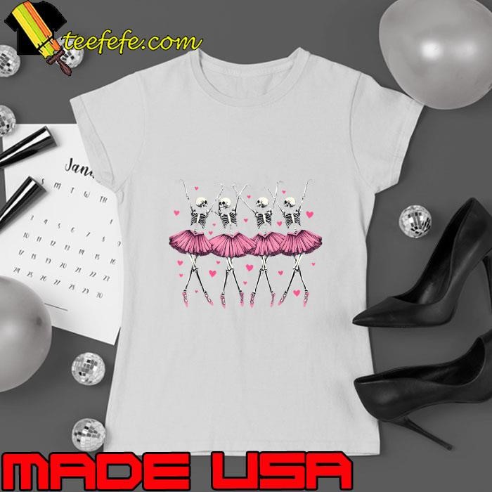 Ballerina Skeleton Dance Halloween Ballet T-Shirt