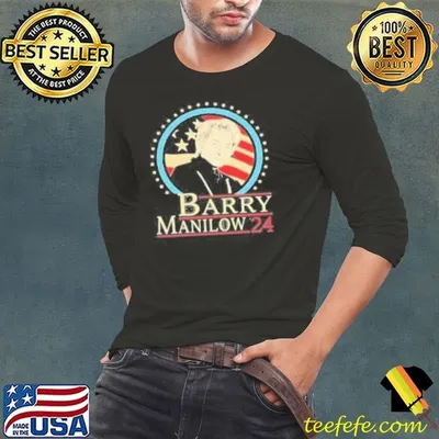 Barry Manilow Fans Gift Graphics American Flag  Shirt