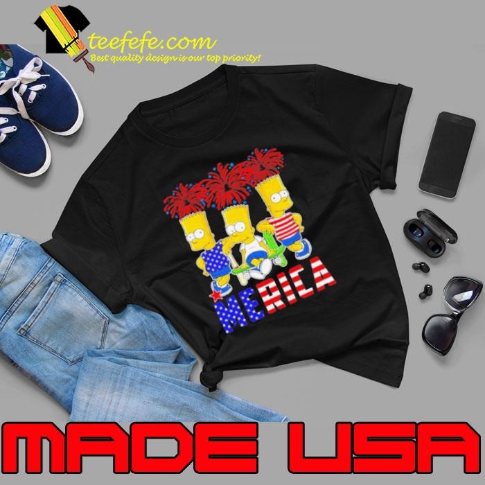 Bart Simpson Happy The 4th Of July America Unisex