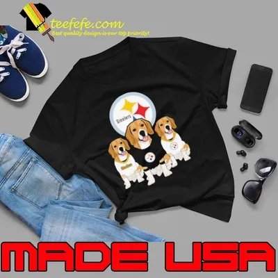 Beagle Pittsburgh Steelers Logo shirt