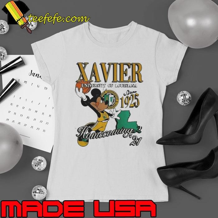 Best Mickey Mouse Xavier University Of Louisiana Since 1925 Homecoming 2021 Shirt