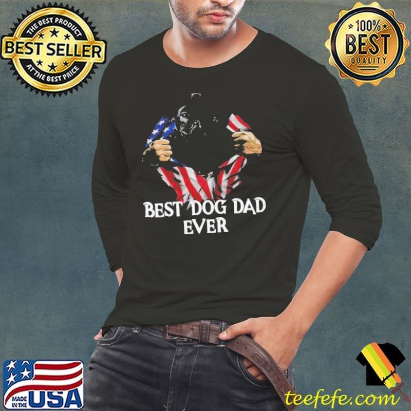 Blood inside Me American flag best dog dad ever shirt