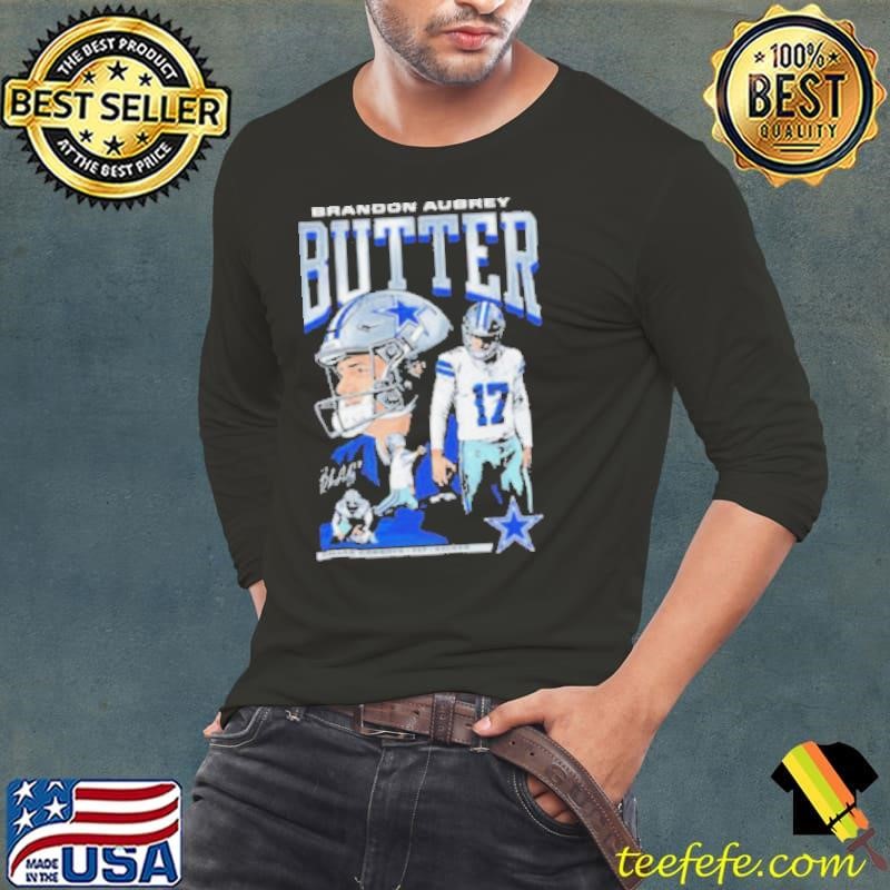 Brandon Aubrey #17 Dallas Cowboys Star NFL Kicker Shirts