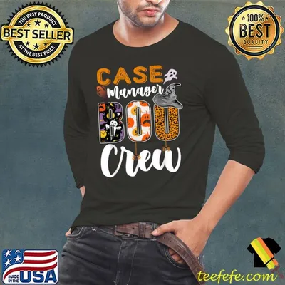 Case Manager Boo Crew Halloween Matching Social Services T-Shirt
