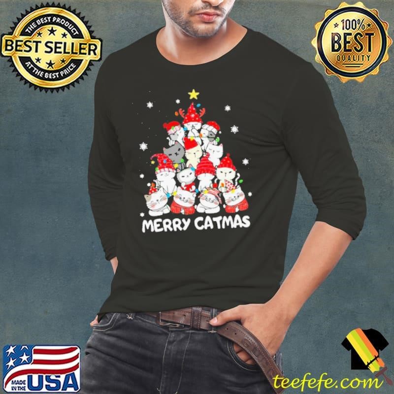 Cats Merry Catmas Merry Christmas Tree shirt