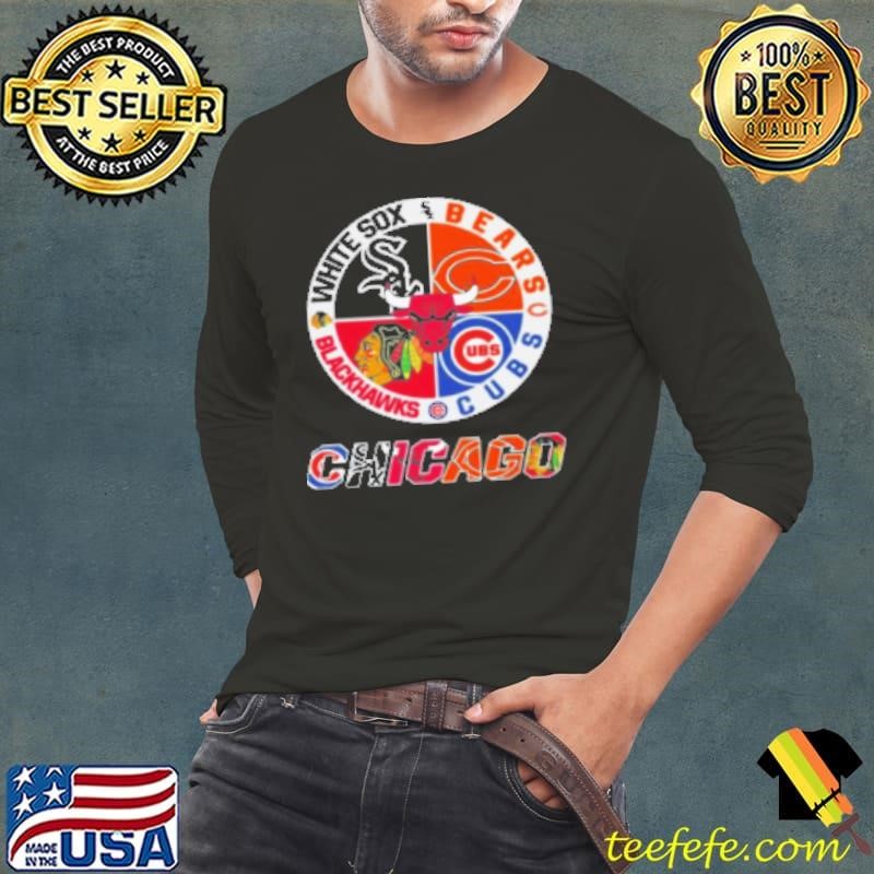 Chicago White Sox Bears Cubs Blackhawks Logo 2024 Shirt
