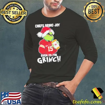Chiefs Bring Joy Even To The Grinch X Kansas City Chiefs Christmas Shirt