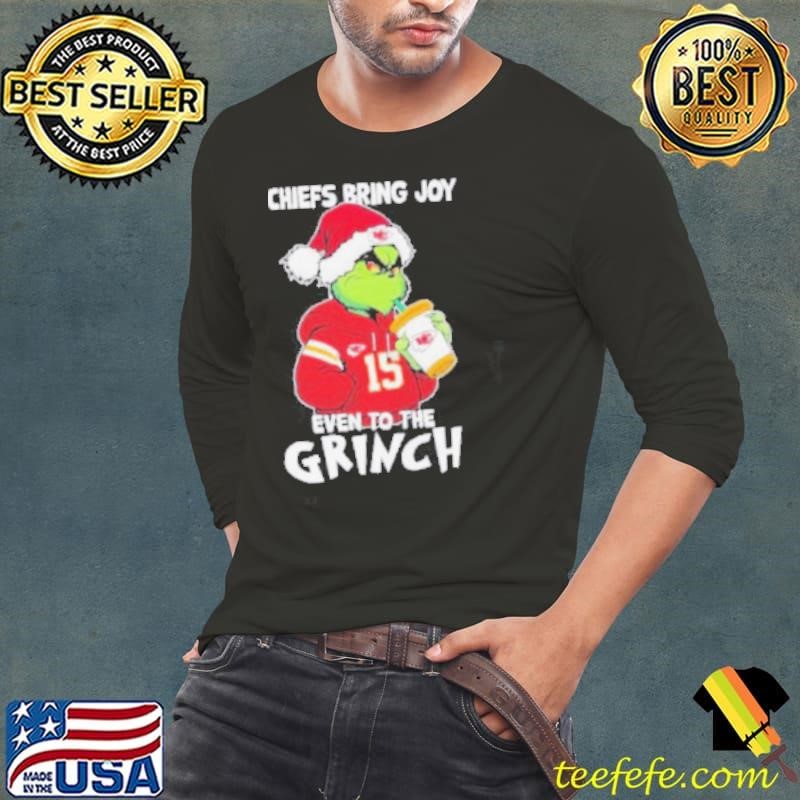 Chiefs Bring Joy Even To The Grinch X Kansas City Chiefs Christmas Shirt