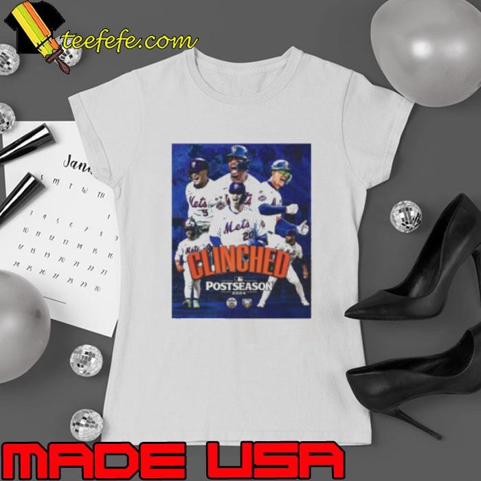 Clinched New York Mets Headed To The 2024 Playoffs Postseason MLB Poster Ladies tee