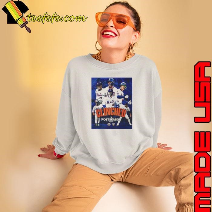 Clinched New York Mets Headed To The 2024 Playoffs Postseason MLB Poster Sweatshirt