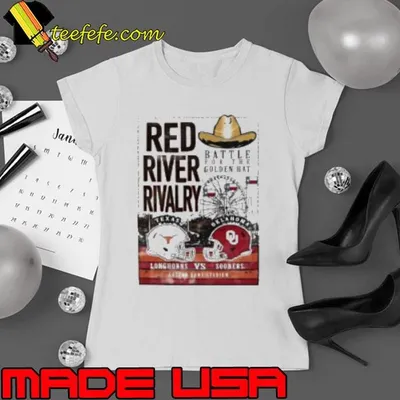 Comfortwash Cream Texas Longhorns Vs. Oklahoma Sooners Red River Rivalry Shirt