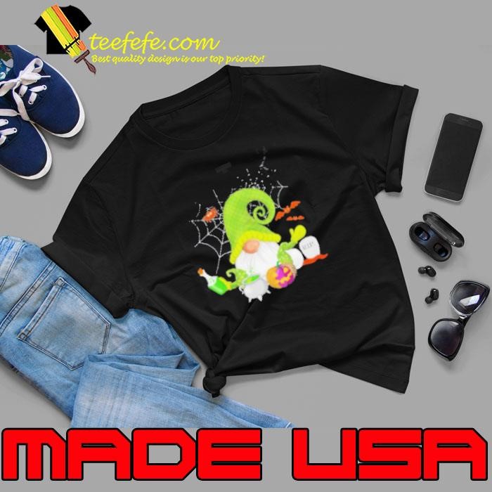 Cute Gnome Happy Halloween Fall Candy Corn Pumpkin Rip Shirt