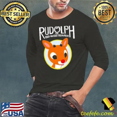 Cute Rudolph The Red Nosed Reindeer Christmas Tree Shirt