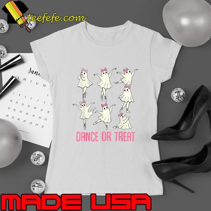 Dance Or Treat Halloween Ghost Ballet Dance T-Shirt