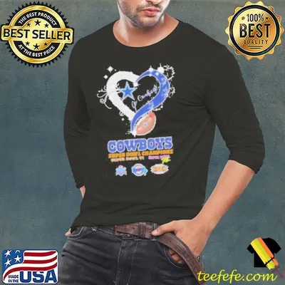 Design Dallas Cowboys Football Logo Heart Let’s Go Cowboys Super Bowl Champions Shirt